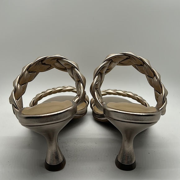 Vaneli NIB Shell Super Mercury Braided Open Toe Heels Sandals Shoes **Size 9.5** - Picture 5 of 8